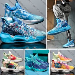KT7 Cement Bubble Basketball Shoes Mens Designer New Student Practical Sneakers Camouflage Blue Red Pink Green Outdoor Sports Training Shoes 36-45