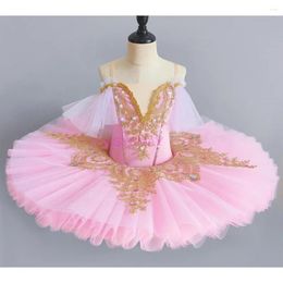 Stage Wear Professional Ballet Tutu Girls Blue Pink Platter Pancake Ballerina Party Dress Adult Women Kids Child Dance Costume