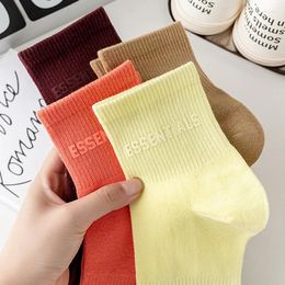 Women Socks ESS Men Comfort Sports Mid Fashion Luxury Sock Spring Summer Hip Hop Letters High