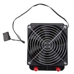 Chains 120mm 10 Pipe Water Cooling CPU Cooler Row Heat Exchanger Radiator With Fan For PC Computer LED System