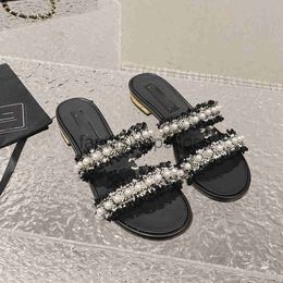 Channeles shoes CF Leather Platform Sandals Slippers Designer Women Slide Classic Flip-Flops Summer Fashion yygfjbv