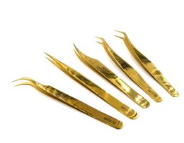 1 pcs Golden Vetus MCS Series Makeups Tweezers for Beauty Eyelashes Grip Picking Selection Works Repairing Hand Tools3644780