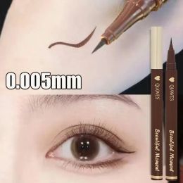 Eyeliner Waterproof Matte Brown Liquid Eyeliner Pencil Quick Drying Not Bloom Smooth Eyes Liner Long Lasting Lower Eyelash Pens Cosmetics