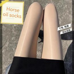Women Socks Spring/Summer Horse Oil Anti-hook Silk Wear Naked Posensitive Legs Pantyhose Woman