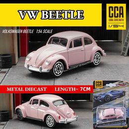 Diecast Model Cars Scale 1/64 metal mini car model Volkswagen Bee pink replication mini art car die cast childrens collectible toyL2405