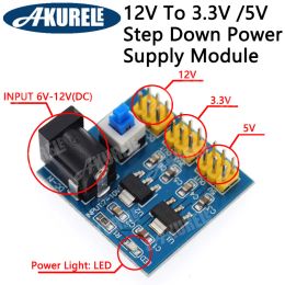 Accessories DCDC 12V To 3.3V 5V Buck Step Down Power Supply Module For Arduino Multiple Output Voltage Conversion Module New Lot