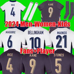 S-4XL MAINOO England 2024 shirt BELLINGHAM 24 25 Soccer Jersey SAKA FODEN RASHFORD GREALISH MAGUIRE RICE National Team KANE Football Shirts Kit Kids Kit women