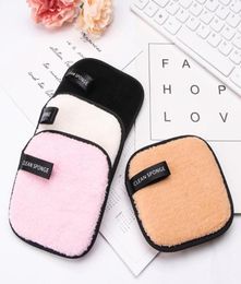 Sponges Applicators Cotton 1pcs Reusable Square Soft Cleansing Makeup Remover Puff Face Pads Towel Washable Cosmetic Make Up To2517296