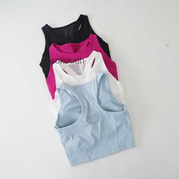 Designer ll-tops Sexiga kvinnor Yoga sport Underkläder Fixad bröstkudde Yoga kostym sportbh fitness ytterkläder som kör ingen stålring bekväm väst