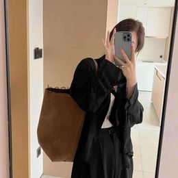 The Row TR Bags Tote Designer Park Bag Women's Bag ROSE Kendall Hailey Genuine Leather Shoulder Bags Bucket Bag Slouchy Banana Half Moon Penholder Bag Bag E87I