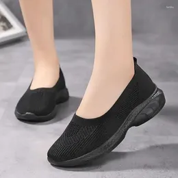 Casual Shoes Elderly Women's Mom Summer Comfortable Soft Bottom Slip-on Leisure Sports Middle-Aged And People's Tenis