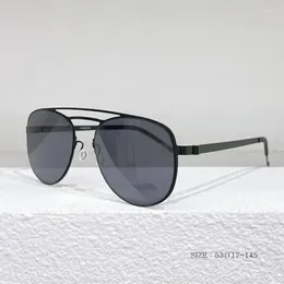 Sunglasses Brand Designer Aviation Pilot Woman Vintage Black Mirror Sun Glasses For Man Female Fashion Big Frame Male Oculos De