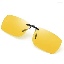 Sunglasses Men Driving Clip On Polarised Glasses For Myopia Day Vision Fishing UV400 Sun Glass