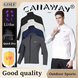 Men's T-Shirts Lightweight CAIIAWAV Coat Mens Clothing Top Sunproof Coat Casual Comfort Long Slve Coat Y240506