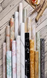 Premium Marble PVC Waterproof Self Adhesive Wallpaper DIY Furniture Cabinet Wardrobe Renovation Home Decor Kitchen Bathroom Sticke6438687