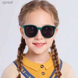 Sunglasses 3-12 year old childrens polarized sunglasses soft TPEE square frame cat eye WX