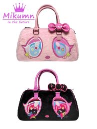 Bags Harajuku Y2k Japanese Kawaii Handbag Pink Black Plush Bag