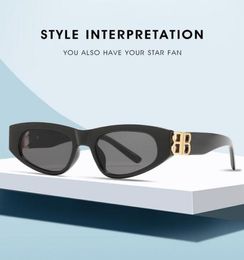 2021 Classic Retro Sunglasses Women Small Cat Eye Frame Letter Sun Glasses Ladies Ocean Lens Sunglasses lunette de soleil femme8873763