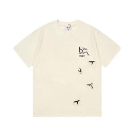 Loeweve T Shirt Designer Tee Luxury Fashion Mens T-Shirts High Arctic Little Penguin Embroidered Short Sleeved New Loose And Womens T-shirts