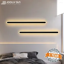 Wall Lamp JoollySun LED Modern Lighting Nordic Long Strip Sconce Bedroom Corridor Beside Indoor Background Decorative Luminaires