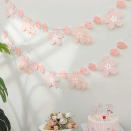 Banner Flags 1PC Cherry Blossom Pink Flag Party Decoration Room Wall Layout