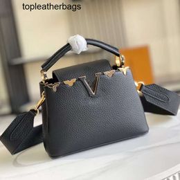 Luis Vintage Lvvl Lvity Lvse Designer Classic Handbag Luxury Totes Bag High Flower Brown Quality With Original Bags Cross Body handbag Shell Leather Shoulder Inlaid