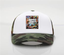 Grand Theft Auto V 5 GTA 5 Baseball caps Summer women hats Trucker Caps6114575