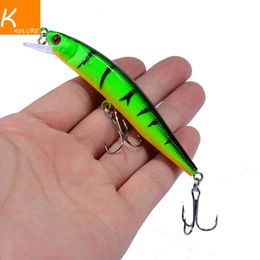 1PCS Minnow Fishing Lure 95mm 8g Floating Hard Bait Wobbler Jig Crankbait Carp Striped bass Pesca tackle SwimBait 240430