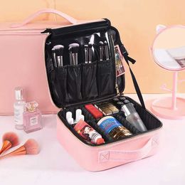 Cosmetic Organizer New Makeup Bag For Women Large Capacity Cosmetic Bags Beauty Salon Tattoos Nail Art Tool Bin Case Y240503