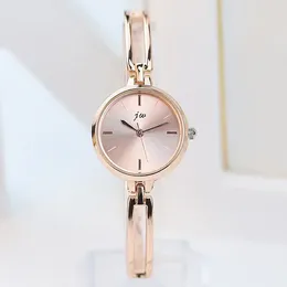 Wristwatches Minimalist Small Dial Wristwatch Rose Gold Women Watch Luxury Alloy Strap Ladies No Bracelet Feminino Quartz Montre Femme