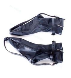 Lockable Feet Restraints Leather Socks Foot Harness Slave Booties T898955033