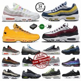 95s Running Shoes Men 95 Casual Shoes Crystal Blue Dark Beetroot Triple Black Neon Solar Red Midnight Navy Smoke Grey Taxi maxs trainers outdoo U5T0#