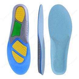 Insoles Silicone Sport Orthotic Insoles Soft Gel Sole Arch Support Shock Absorption Running Cushion Women Men Sneakers Sole Full Pad