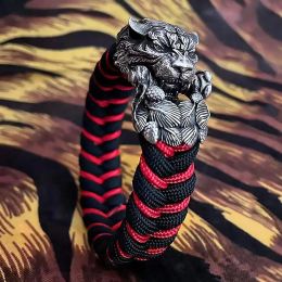 Paracord Outdoors EDC DIY Tools Fine Brass Tiger Head Buckles Paracord Bracelet Accessories New Arrival Dropshipping