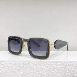 Sunglasses 2024 Female Stylish Irregular Resin Oversize Square Eye Protection Sun Glasses Big Frame Personality LW40150U