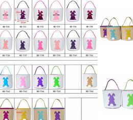 Easter Bags for Kids Rabbit Ear Easter Gift for Easter Egg Hunts Party Favours Basket Bags tote KKA83122316255