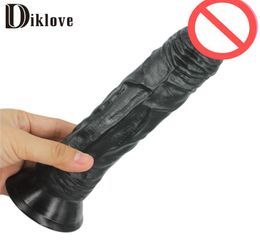 89 inch 23 cm big dildo realistic penis suction cup penis sex toy for woman sex product8867380