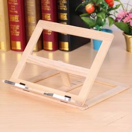 Framello in legno Lettura Bookshelf Bracket Book Lettura Bookend Tablet PC Support Music State Table Wood Disegno di Wood Stakersy