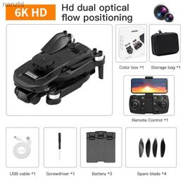 Drones New F196 Brushless Motor 4K HD Dual Camera WIFI FPV Drone 8K Professional Obstacle Avoidance Folding Four Helicopter Gifts WX