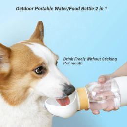 Feeding Portable Dog Water Bottle For Small Large Dogs Bowl Outdoor Walking Out Feeder for Pets Accessories All for Puppy Free Shipping