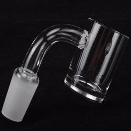 flat top banger xl quartz banger 5mm bottom short neck 25mm OD 10mm 14mm 18mm Male Female domeless nails for dab rig1488411