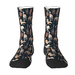 Men's Socks Whippet Good Dark Animal Sock Men Women Polyester Stockings Customizable Design