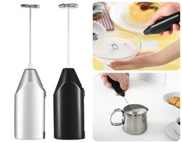 Electric Handheld Stainless Steel Coffee Milk Frother Foamer Drink Electric Whisk Mixer Battery Operated Kitchen Egg Beater Stirre7969946