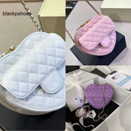 Chanellly CChanel Chanelllies Shoulder CF quality Women bag Heart Bag CC Mini pink 5A Pure Vintage Hardware Cloudy mini real Leather Fashion Colours