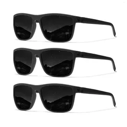 Sunglasses Genuine WIMN 3PCS Polarised Men Women Driving Square Frame Sun Glasses Fishing Holiday Accessories UV400