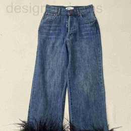 Женский дизайнер джинсов Новая осенняя и зимняя минималистская оригинальная ткань MIU - мягкая, дышащая, универсальная.Не подходит для людей выбирать джинсы 3HR7