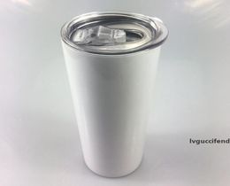 20OZ Sublimation Stainless Steel Skinny Tumblers DIY Tall Skinny Cups Vacuum Insulated Car Tumblers Coffee Mug Water Bottle wIth L7841657