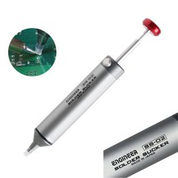 Tips Welding Tools Engineer Ss02 Solder Sucker Manual Desoldering Pump Ic Pickup Remover Tool 50mm Sucker Tube