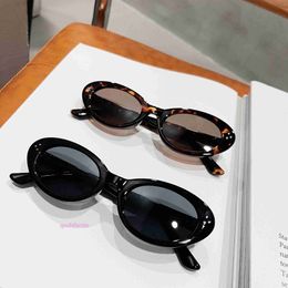 Classic Brand Retro Yoisill Sunglasses Small frame oval sunglasses with female concave design trendy and versatile Instagram popular street photo runway