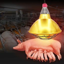 Accessories Livestock Pig Brood Warmer Heating Lamp Shade Adjustable Temperature Farm Poultry Goose Pig Cultivation Heat Preservation Lamp